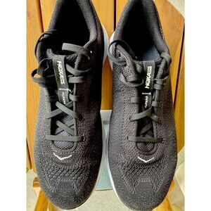 Hoka One One W Hupana Flow  Size 10  Black White Running Shoes 1102891
